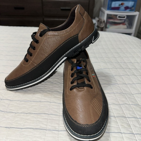 KLKYKO Men's Brown & Black Dress Sneakers EU 45 / US 11.5 – Excellent Condition